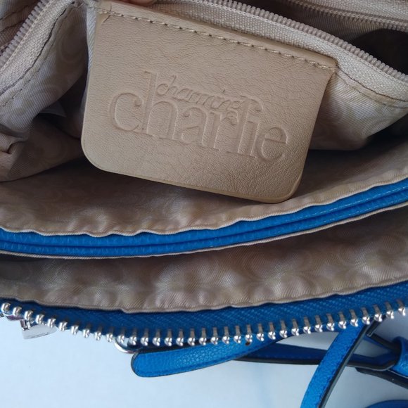 Charming Charlie blue crossbody purse - Picture 7 of 13